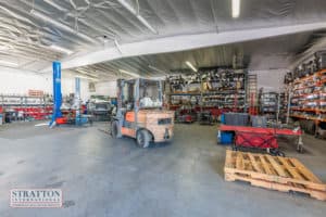 garage of industrial building for sale or lease in Upland, CA